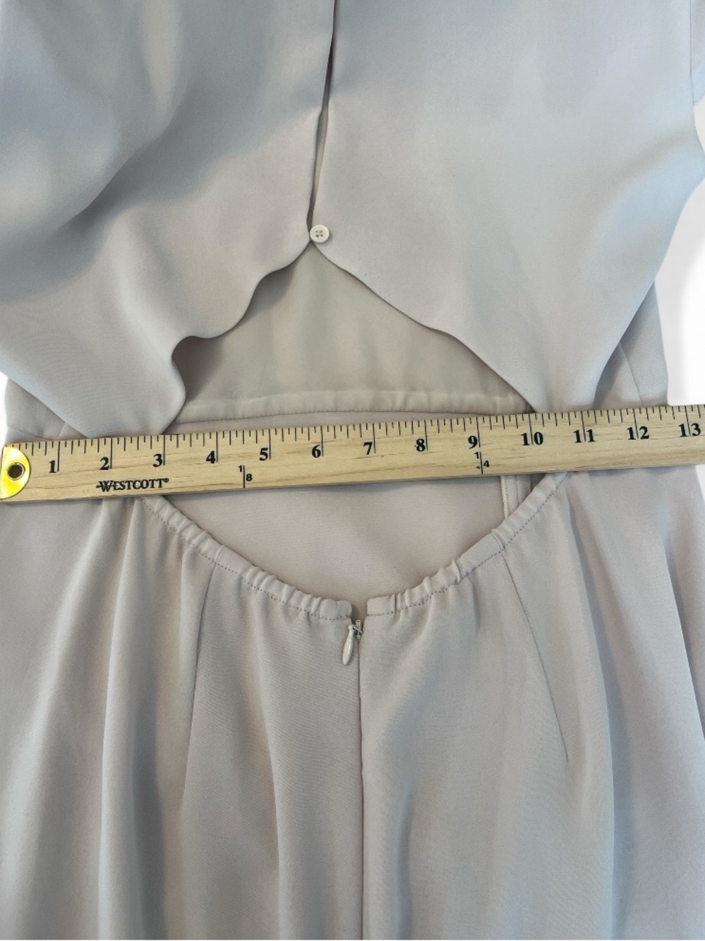 Babaton Hamptons Dress 8 Midi Maxi Mocha Open Back Elegant Wedding Guest - Picture 6 of 8